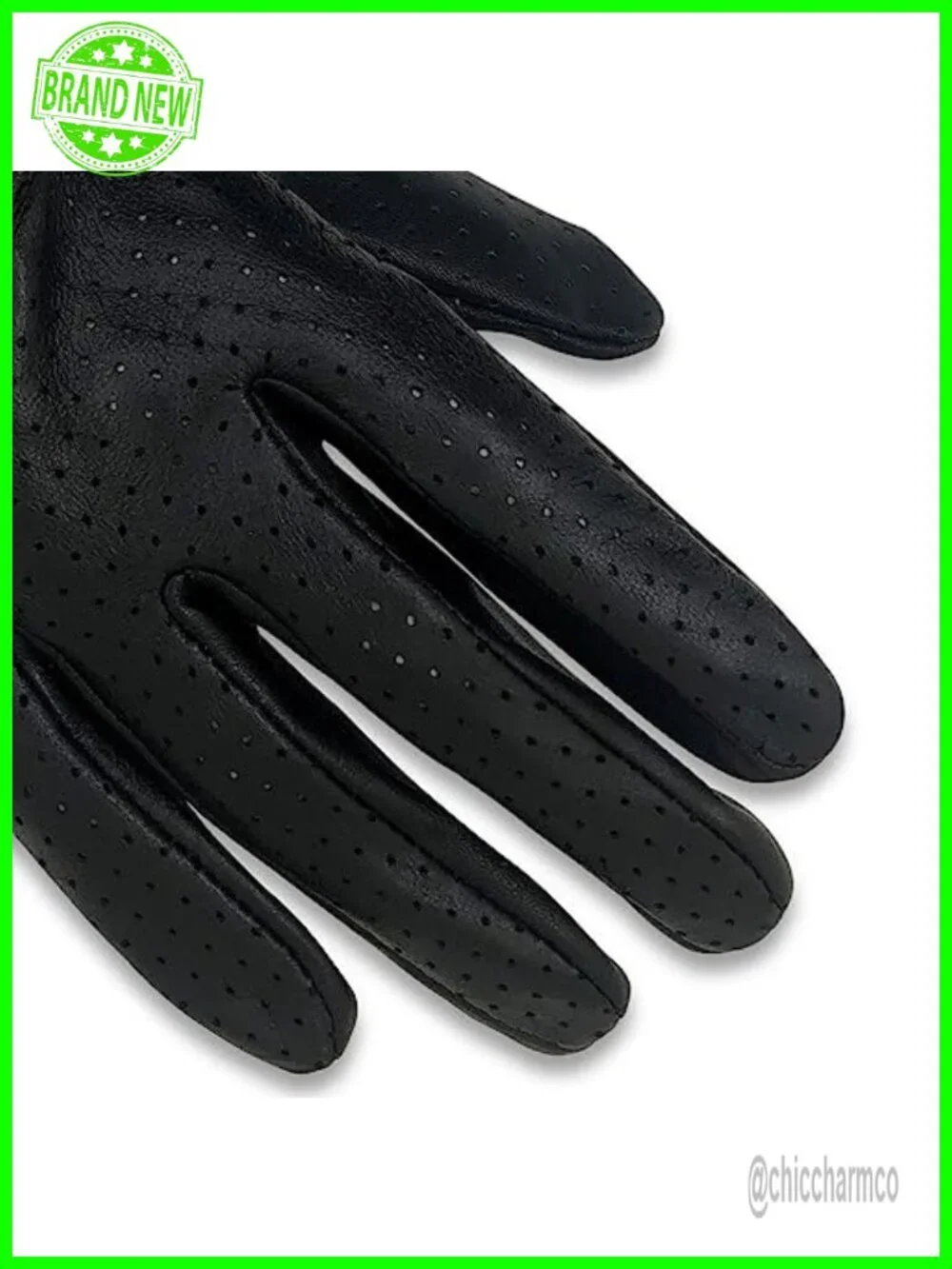 Genuine Lambskin Full Mesh Driving Gloves - Thin Unlined